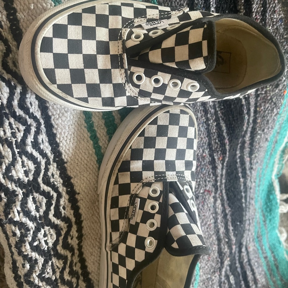Kids Vans, no laces.